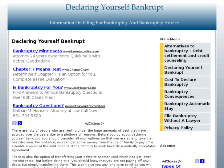 www.declaringyourselfbankrupt.org