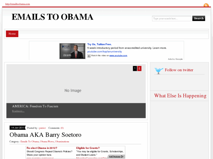 www.emailtoobama.com