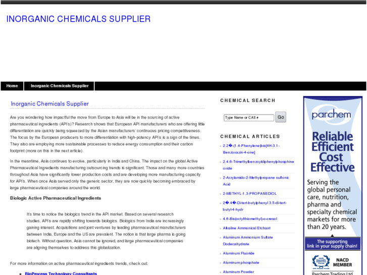 www.inorganicchemicalssupplier.com