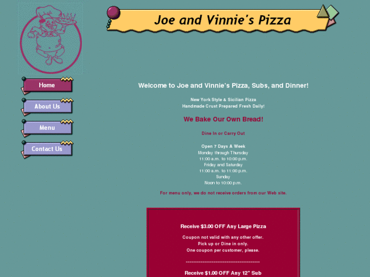 www.joeandvinniespizza.net