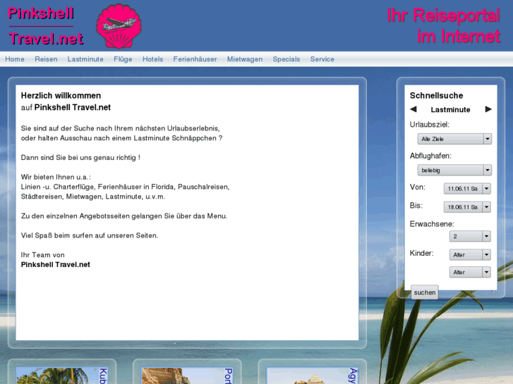 www.pinkshell-travel.net
