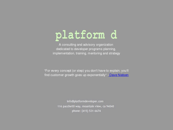 www.platformdeveloper.com