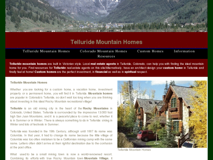 www.telluridemountainhomes.com