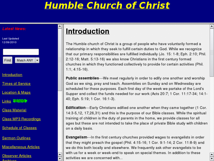 www.humblechurchofchrist.com