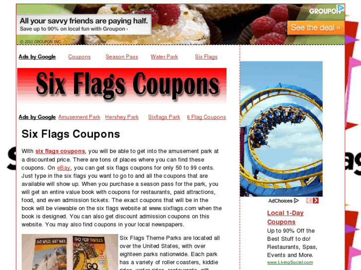 www.sixflags-coupons.com