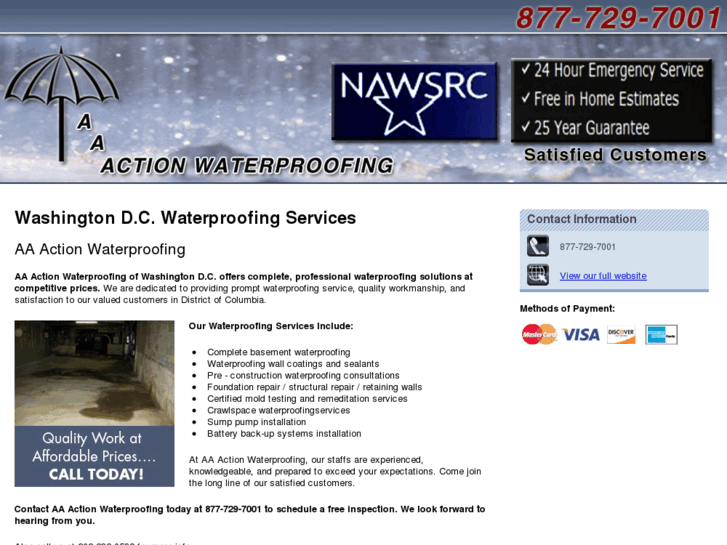 www.aaactionwaterproofingdc.com