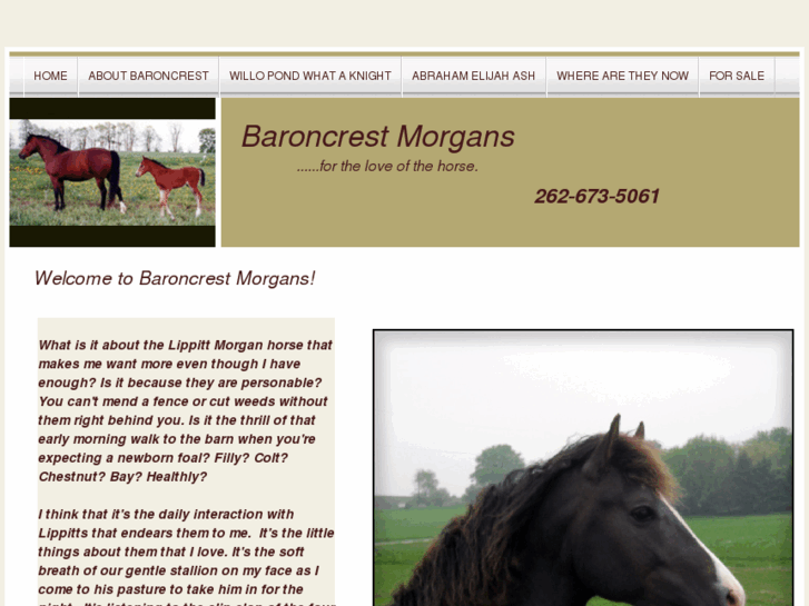 www.baroncrestmorgans.com