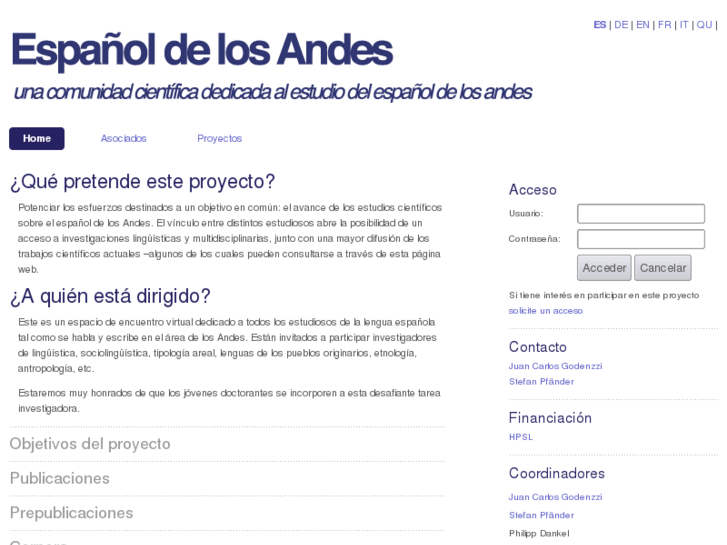 www.espanoldelosandes.org