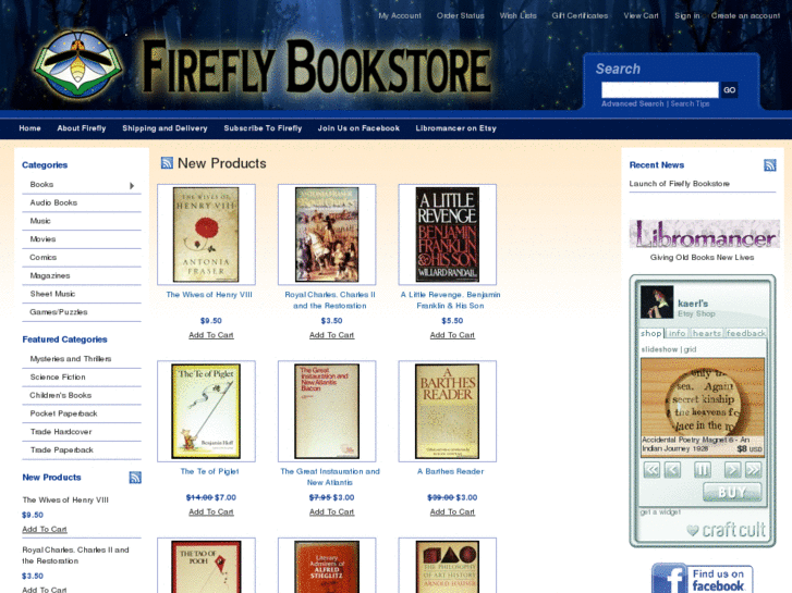 www.fireflybookstore.com