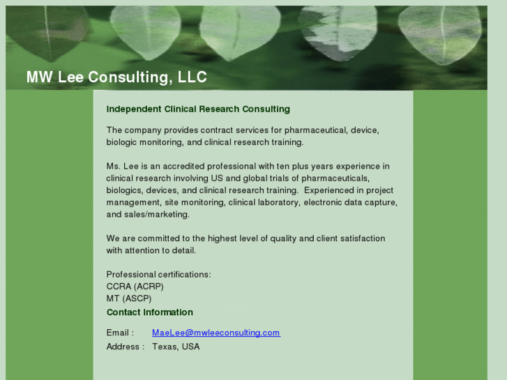 www.mwleeconsulting.com