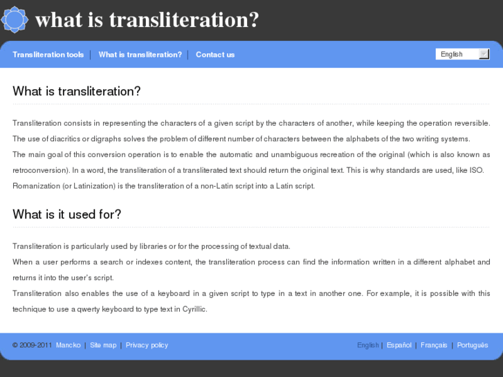 www.translitteration.com