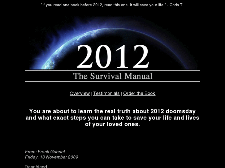 www.2012thesurvivalmanual.com