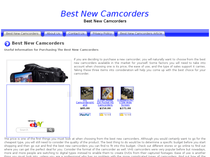 www.bestnewcamcorders.com