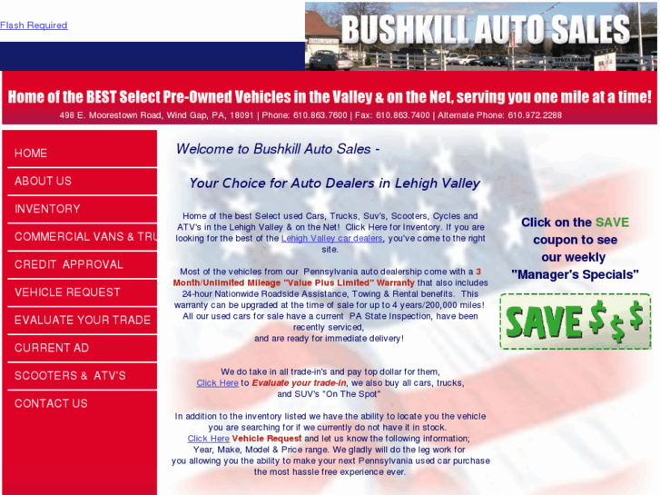 www.bushkillautosales.com