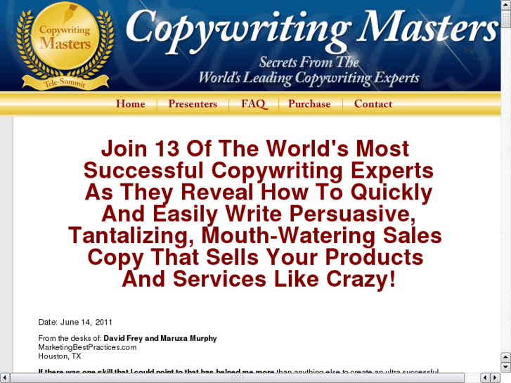 www.copywritingtelesummit.com