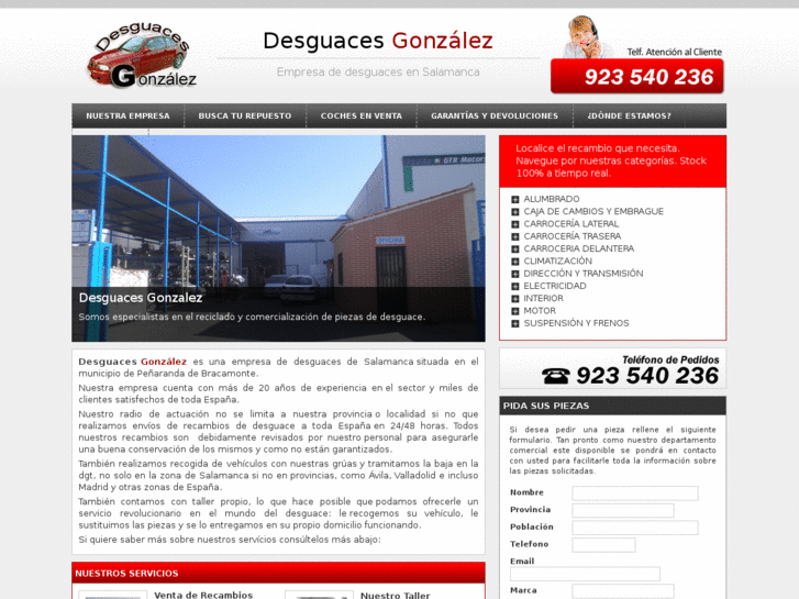 www.desguacesgonzalez.com