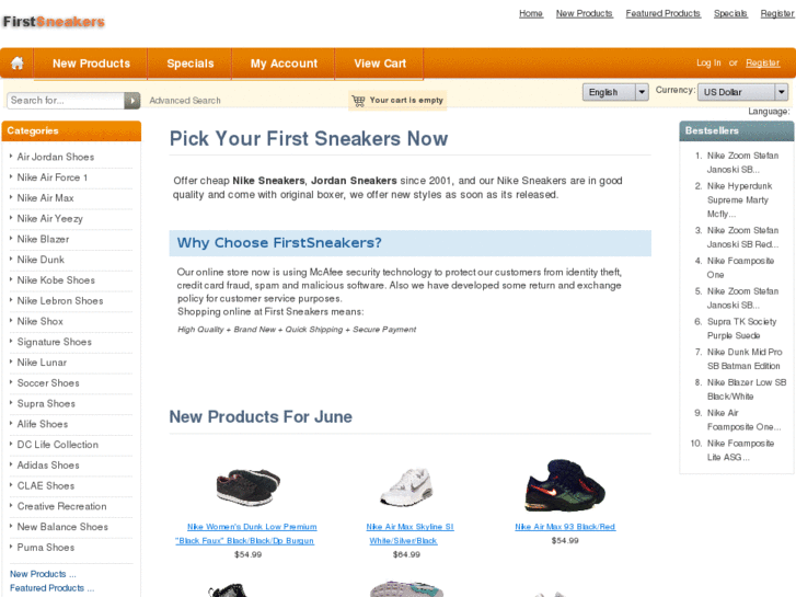 www.firstsneakers.com