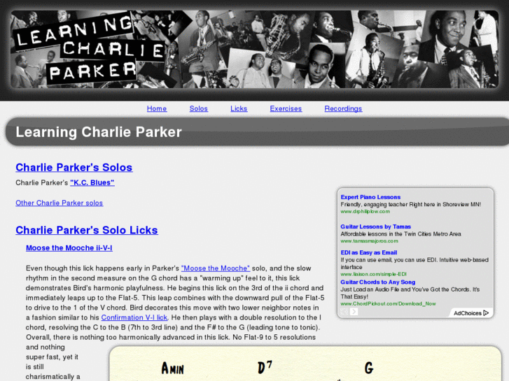 www.learning-charlie-parker.com