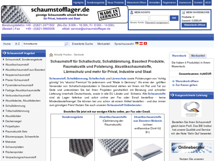 www.schaumstofflager.com