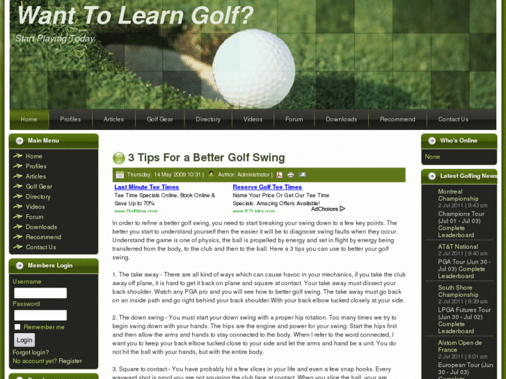 www.wanttolearngolf.com