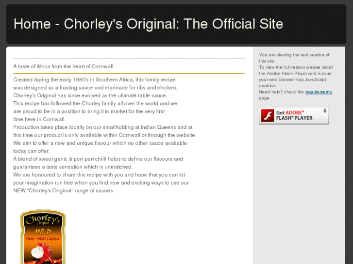 www.chorleysoriginal.com