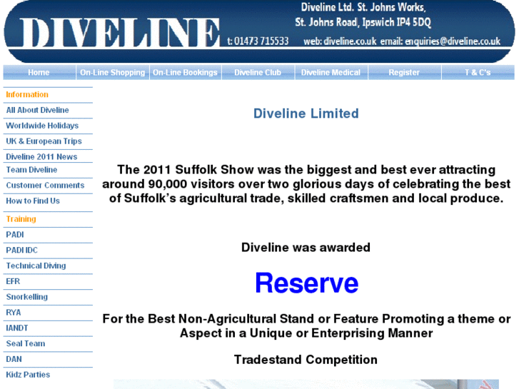 www.diveline.co.uk