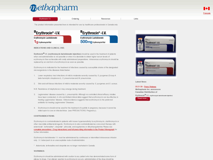 www.erythrocin.ca