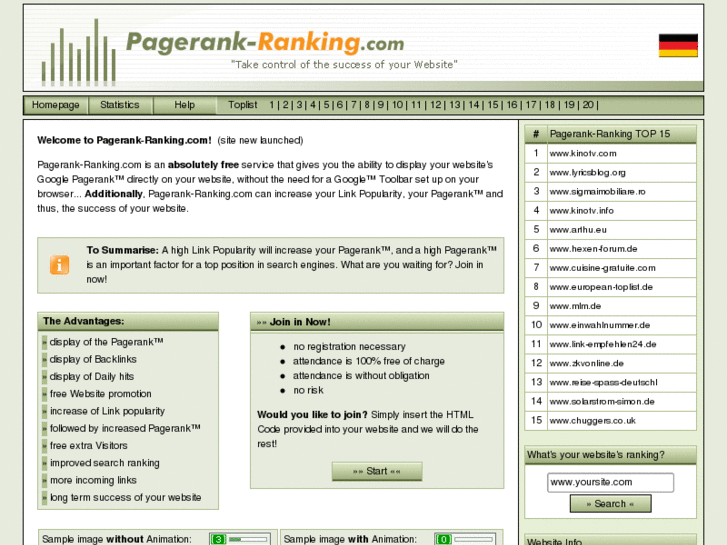 www.pagerank-ranking.com