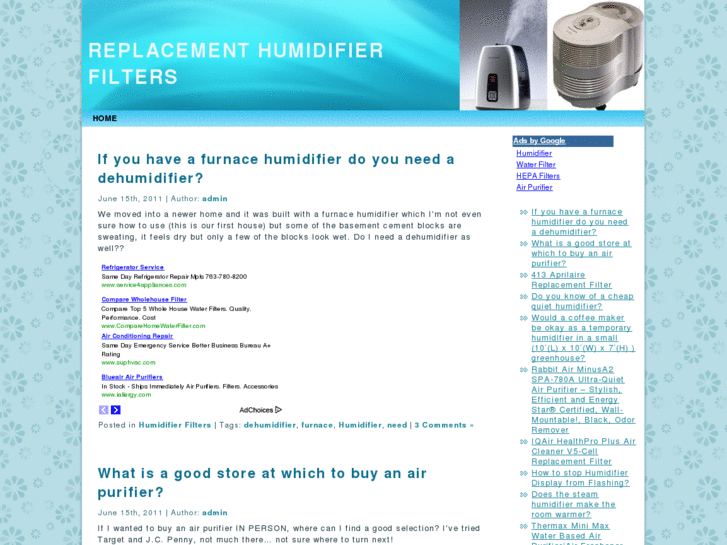 www.replacementhumidifierfilters.org