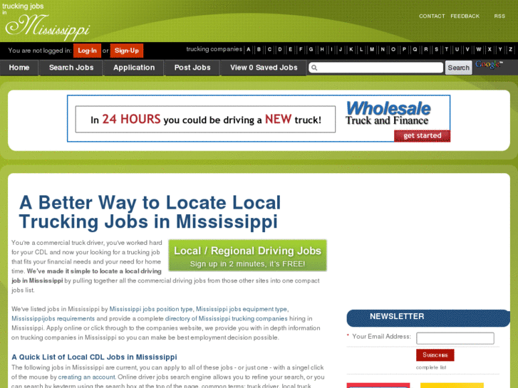 www.truckingjobsinmississippi.com