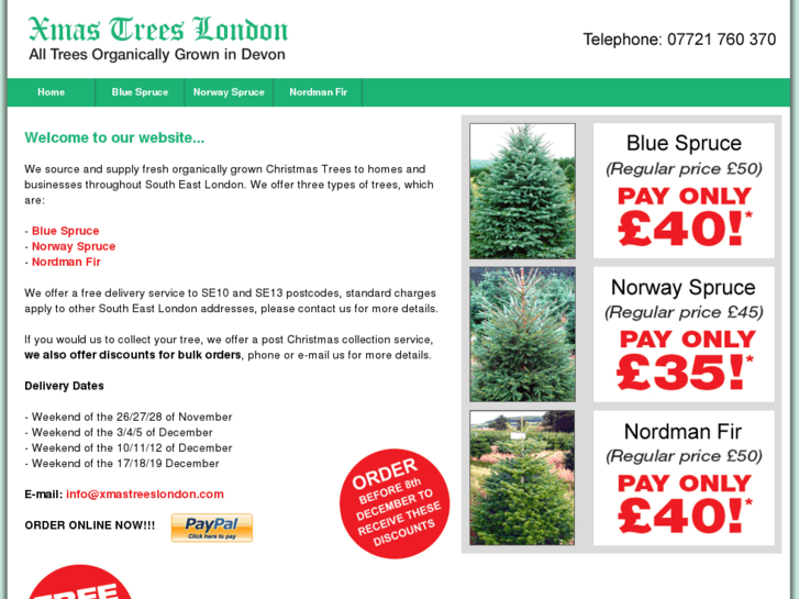 www.xmastreeslondon.com