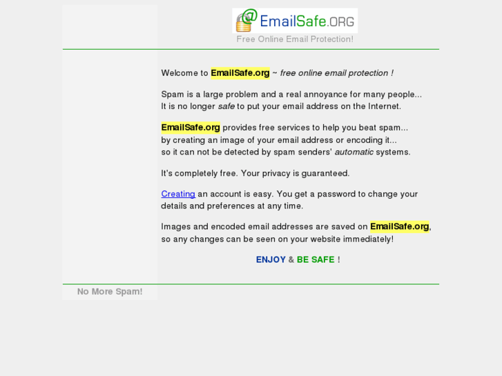 www.emailsafe.org