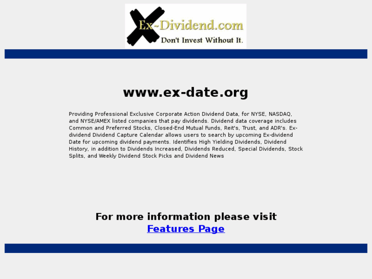 www.ex-date.org