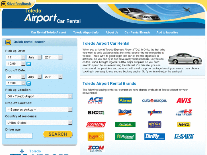 www.toledoairportcarrental.com