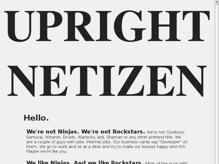 www.uprightnetizen.com