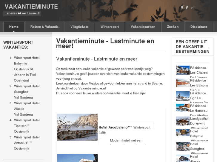 www.vakantieminute.nl