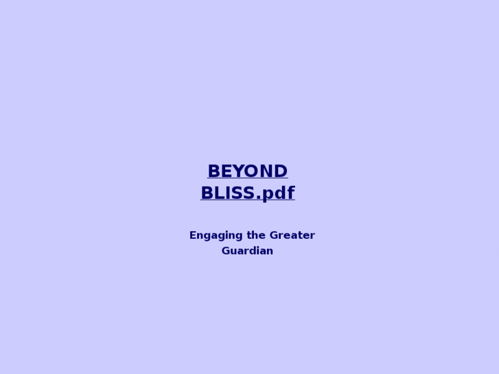 www.beyondbliss.org