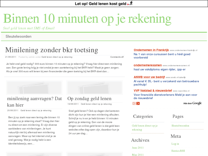 www.binnen10minutenopjerekening.nl