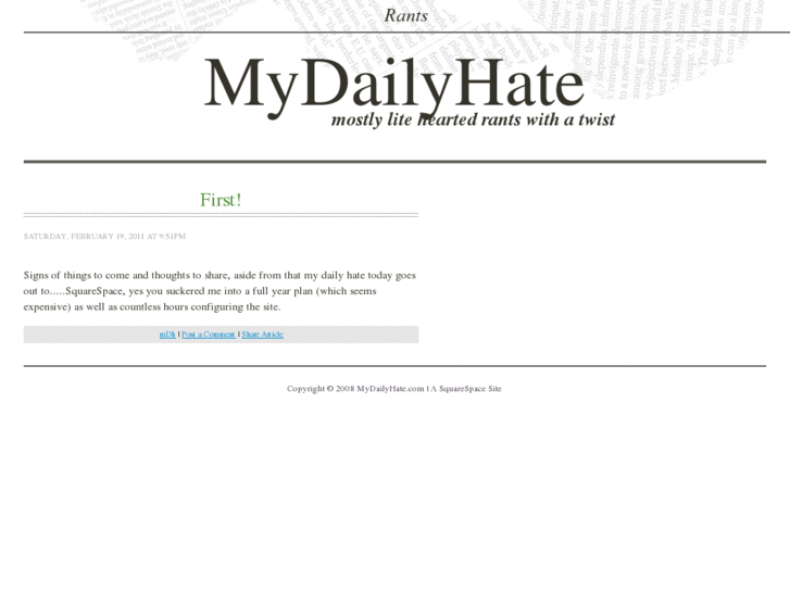 www.mydailyhate.com