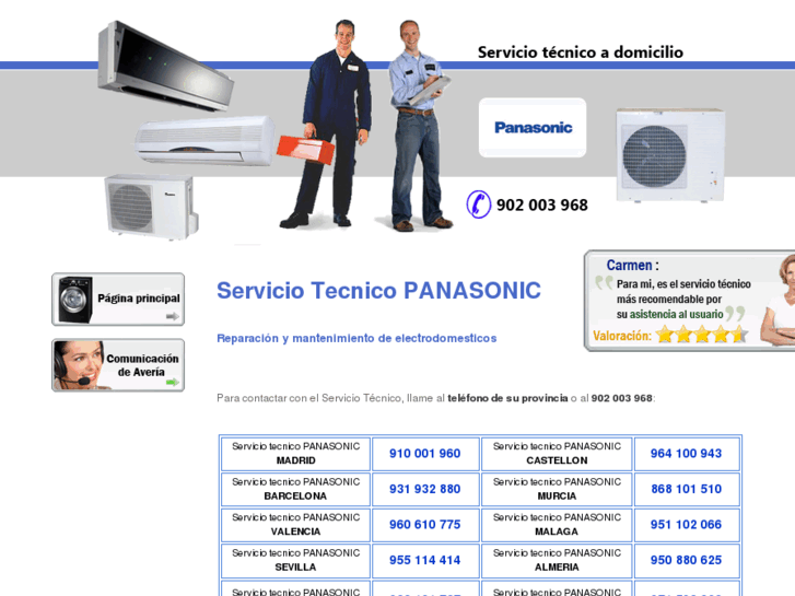 www.servicio-tecnicopanasonic.es