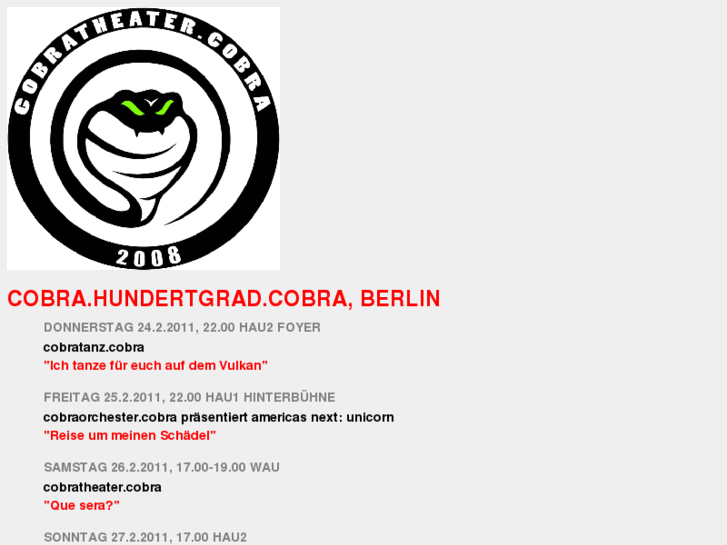 www.cobratheatercobra.com