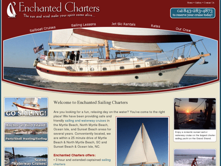 www.enchantedsailingcharters.com