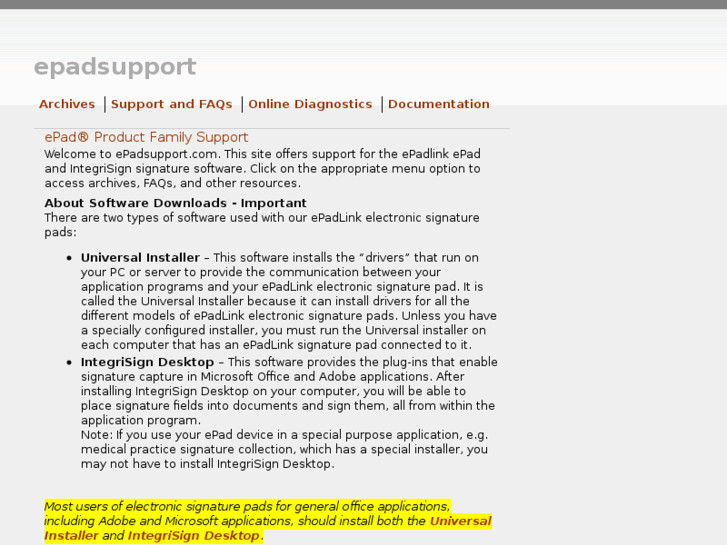 www.epadsupport.com