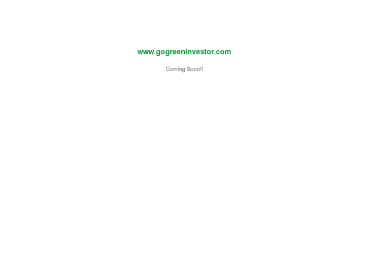 www.gogreeninvestor.com