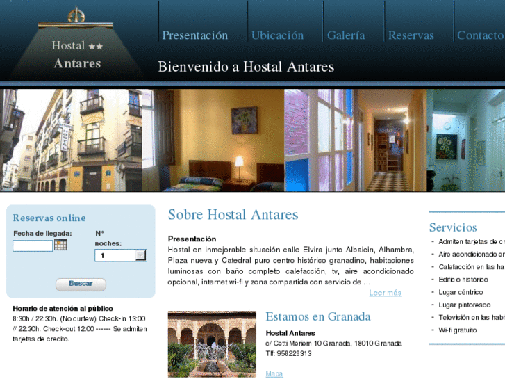 www.hostalantaresgranada.com