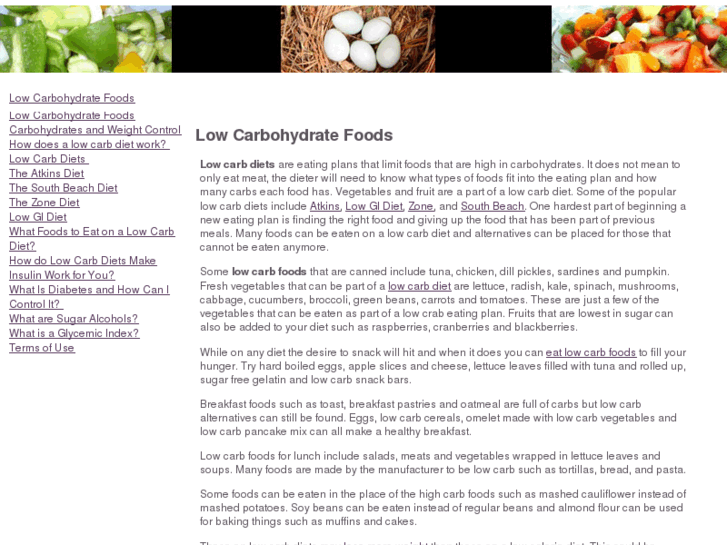 www.lowcarbohydratefoods.org