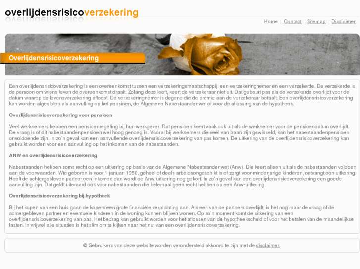 www.overlijdensrisicoverzekering.info