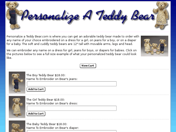 www.personalizeateddybear.com