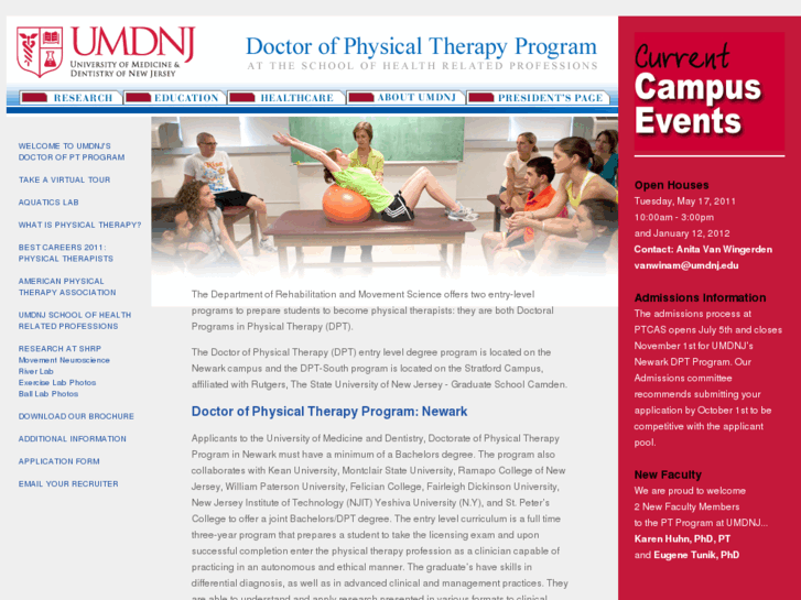 www.umdnjphysicaltherapy.com