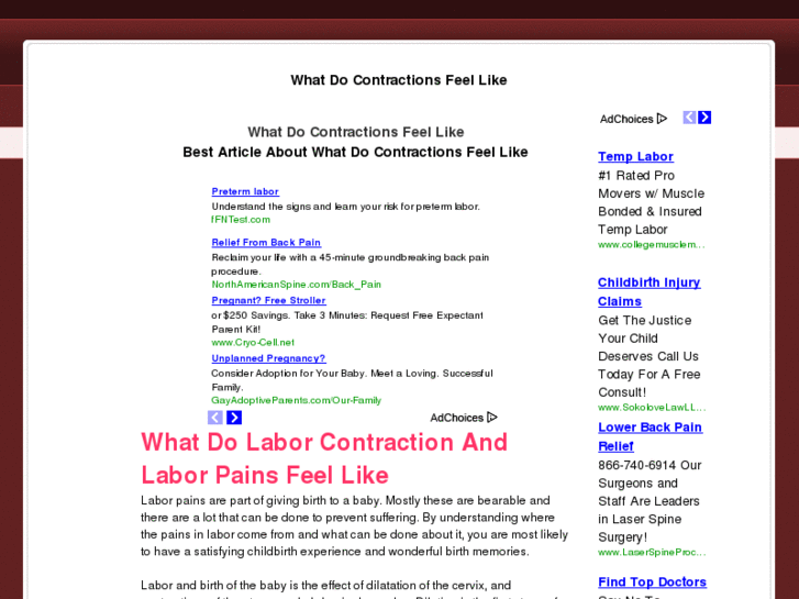 www.whatdocontractionsfeellike.com